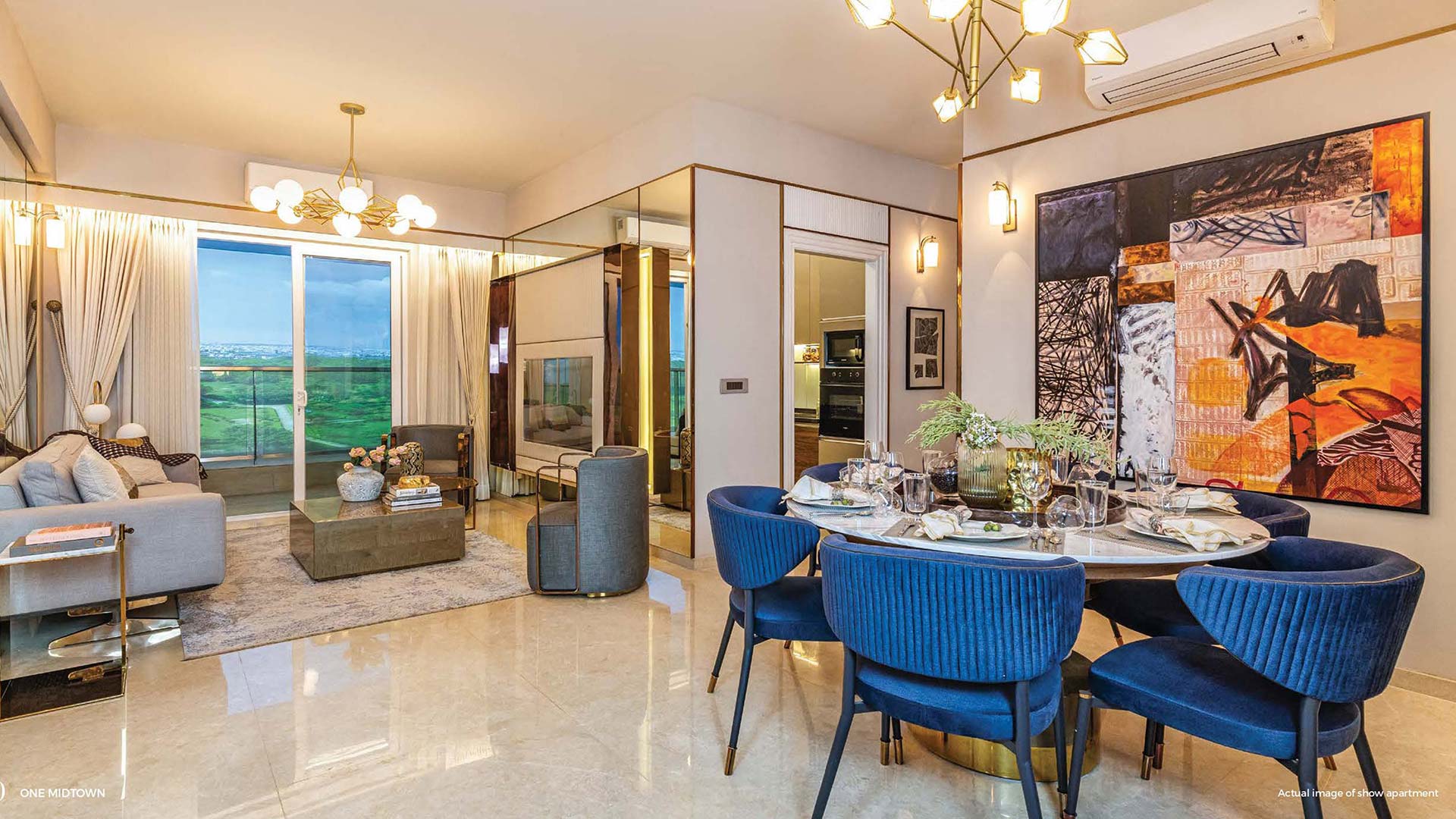 one midtown living room