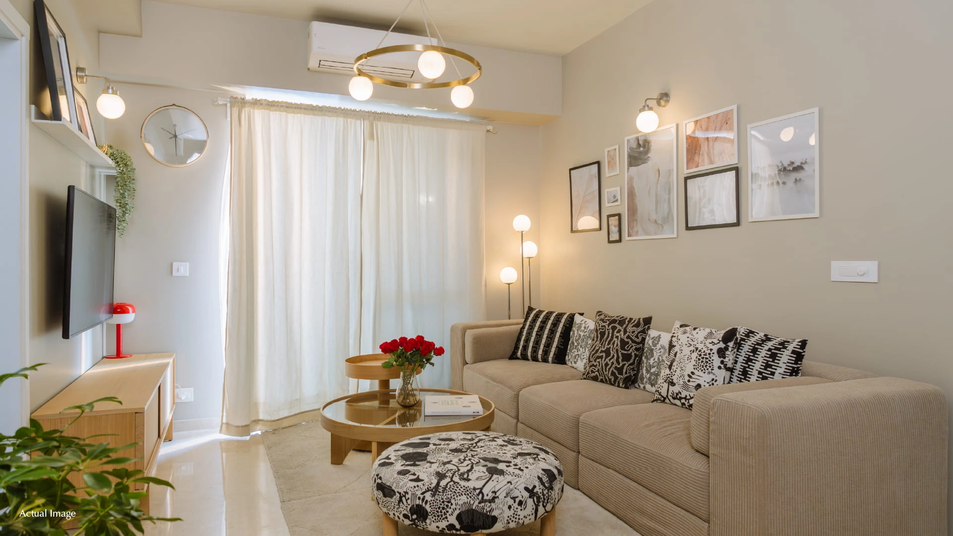 DLF residences offering a premium bedroom with elegant interiors, superior comfort, and modern aesthetics.