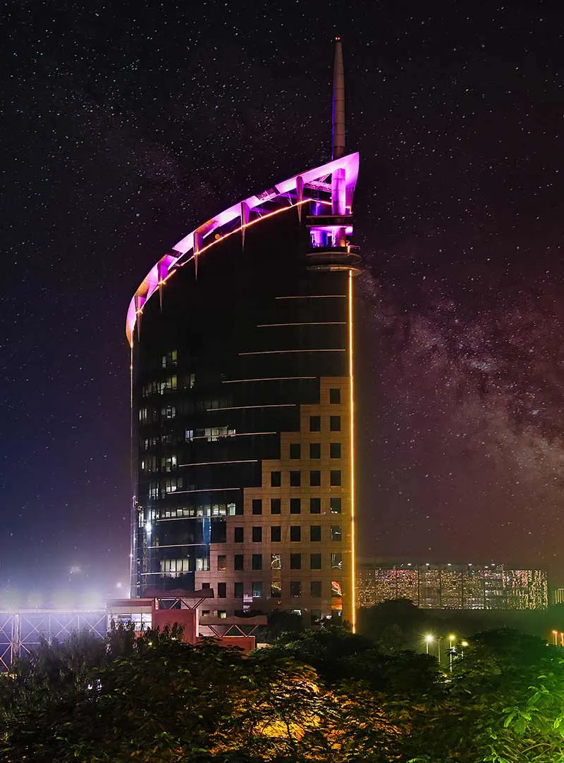Residential flats in high-rise towers with stunning city views, premium living, and modern amenities.