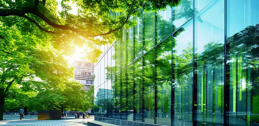 renewable energy powered office