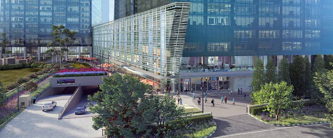 atrium place entry from highway