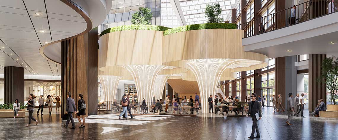 entrance of atrium place