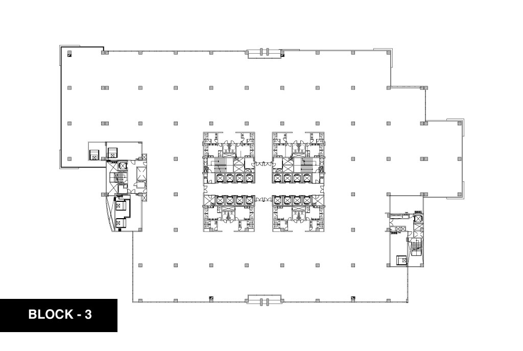 Checkout The Floor Plan Of Big Block 3 At DLF Cybercity Hyderabad A Well-Organized Office Spaces