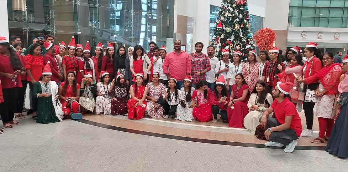 christmas celebration at dlf cybercity hyderabad