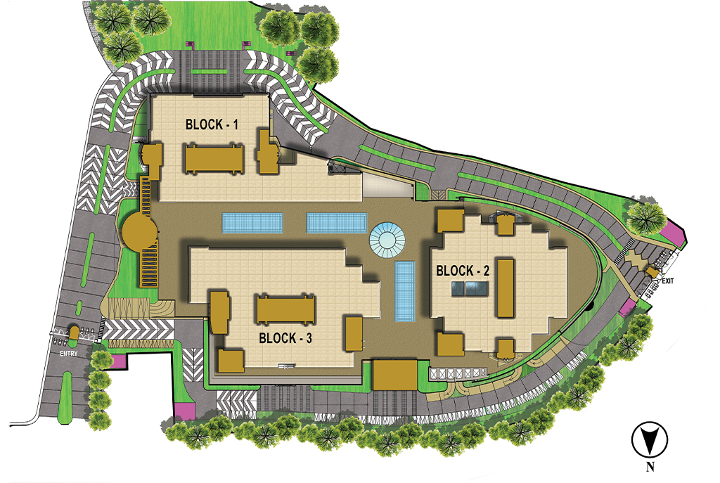 Checkout The Siteplan Of DLF Cybercity Hyderabad An Office Space For Lease In Hyderabad