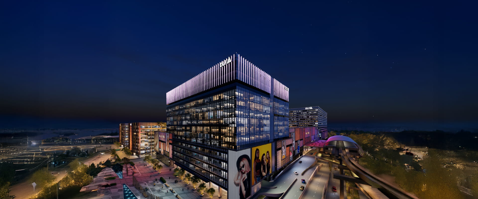 Aerial view of DLF Tech Park in Noida